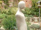 A tall abstracted female figure creating a serene atmosphere. Suitable for a garden setting and is cast in frost proof resin.
Patinated in mid bronze with a darker base on a pale marble effect..